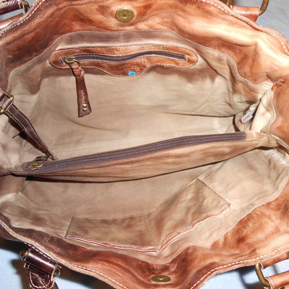 RARE COLD BREW Bed Stu Rockaway Crossbody Leather Bag - Picture 6 of 16